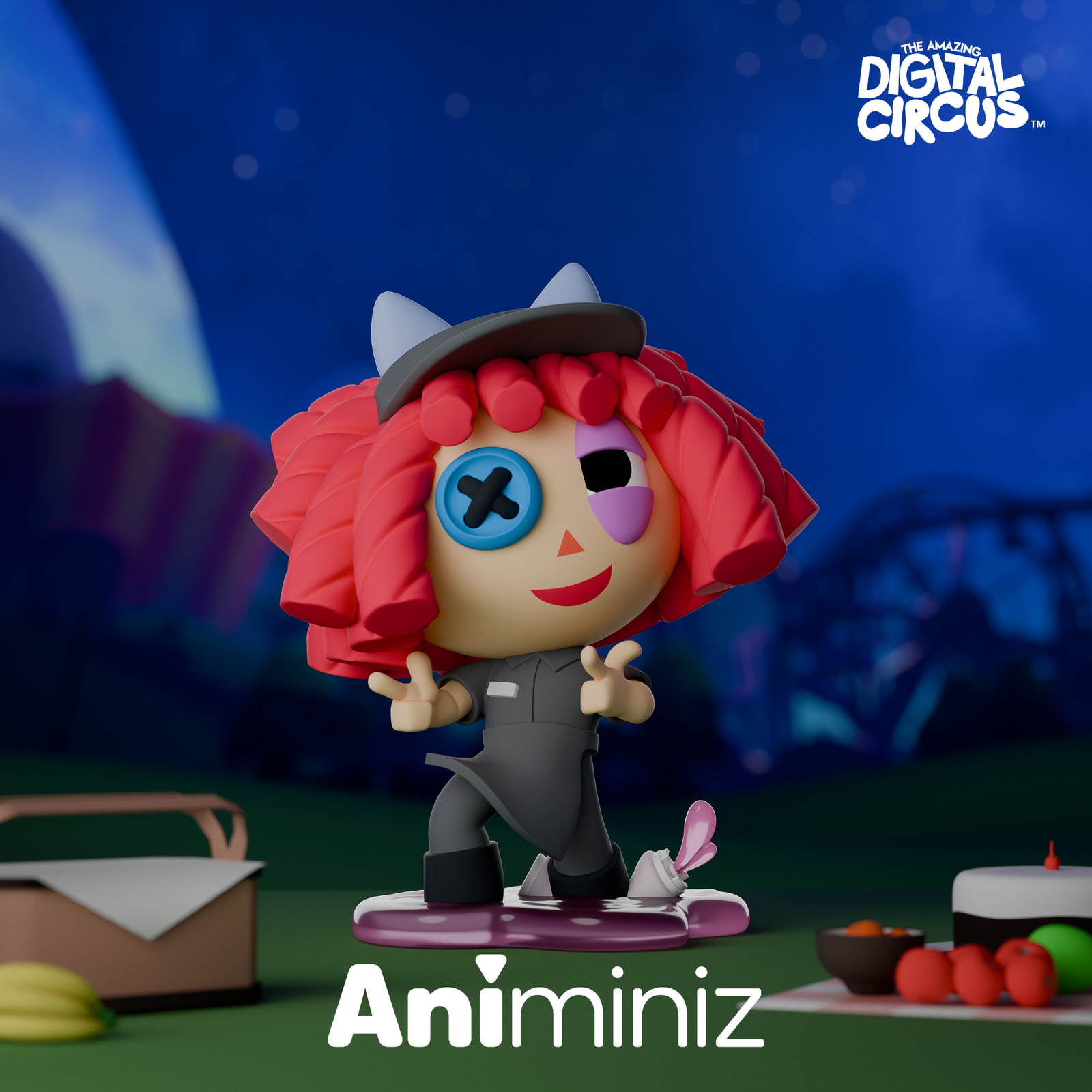 Animiniz de O Incrível Circo Digital: série de trajes de aventura