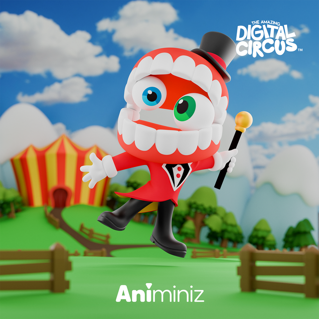 Animiniz de O Incrível Circo Digital: série de personagens principais