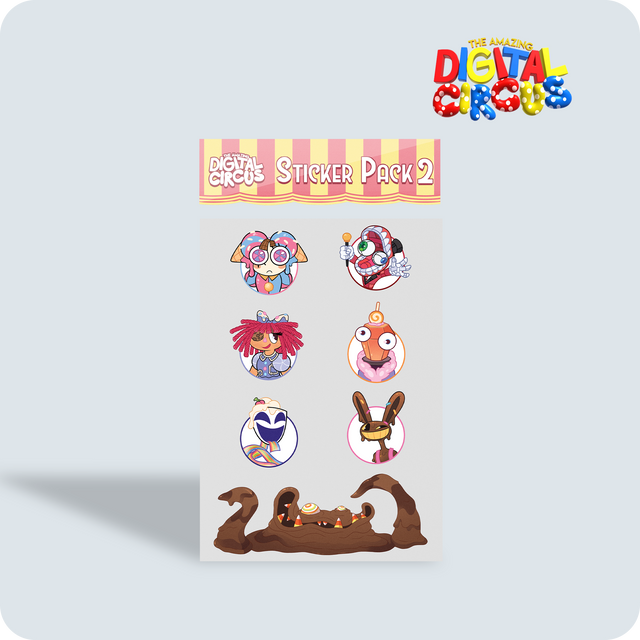 Digital Circus Sticker Pack 2