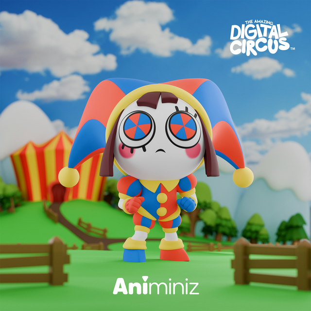 Animiniz de O Incrível Circo Digital: série de personagens principais