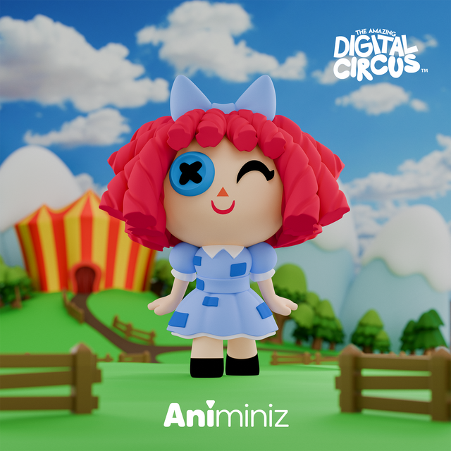 Animiniz de O Incrível Circo Digital: série de personagens principais