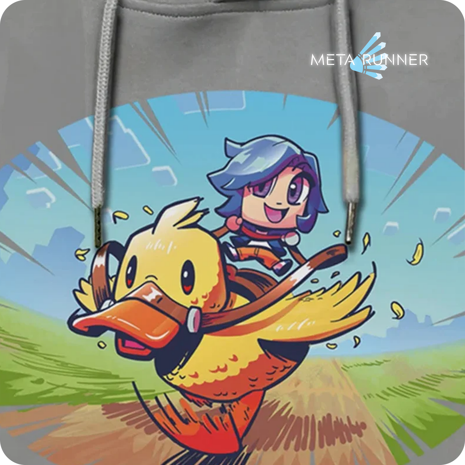 Blusão com capuz da Tari selvagem com patinho