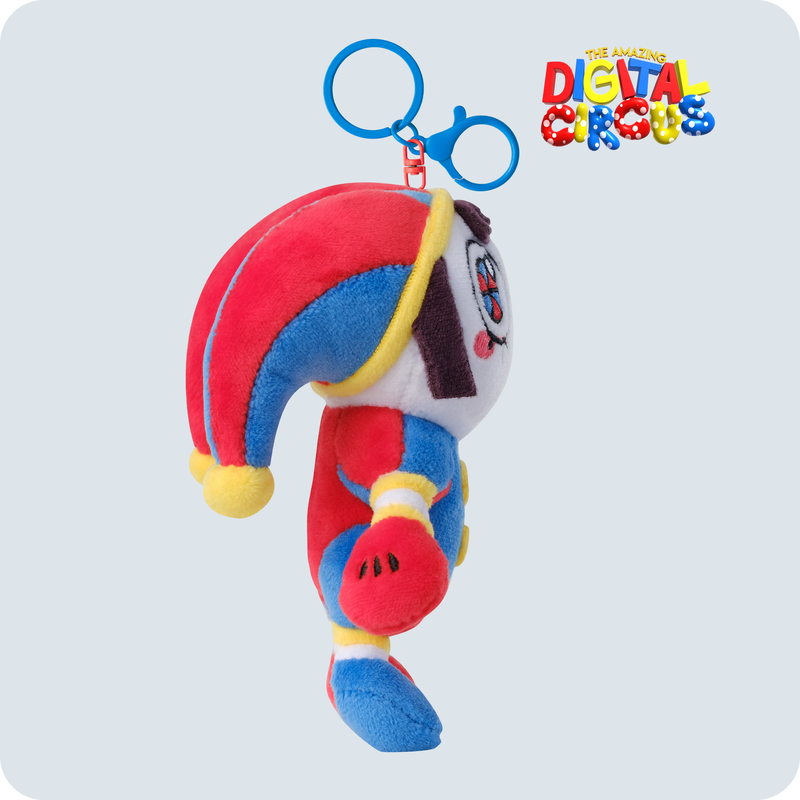 Chaveiro de pelúcia da Pomni