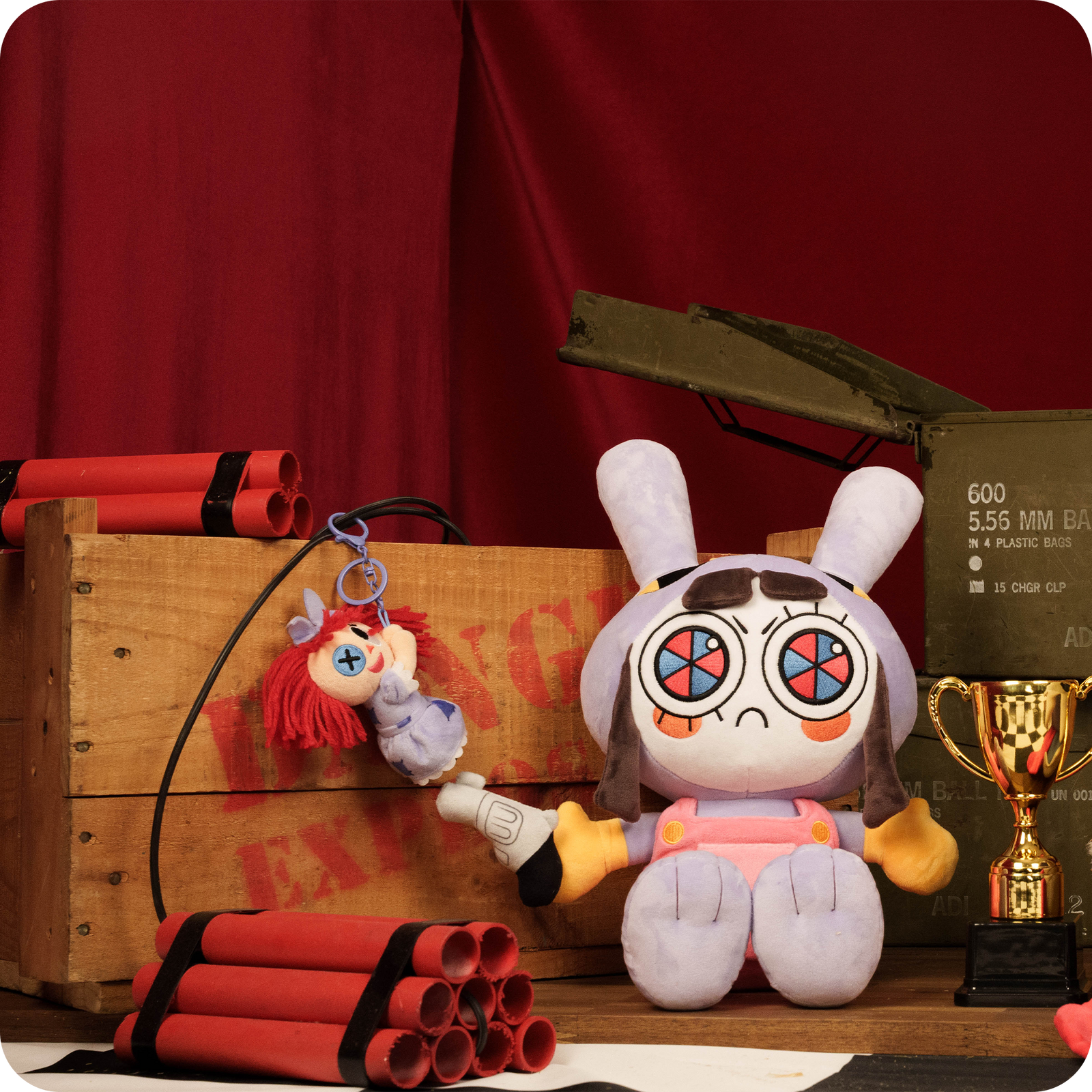 Chaveiro de pelúcia da Rágata