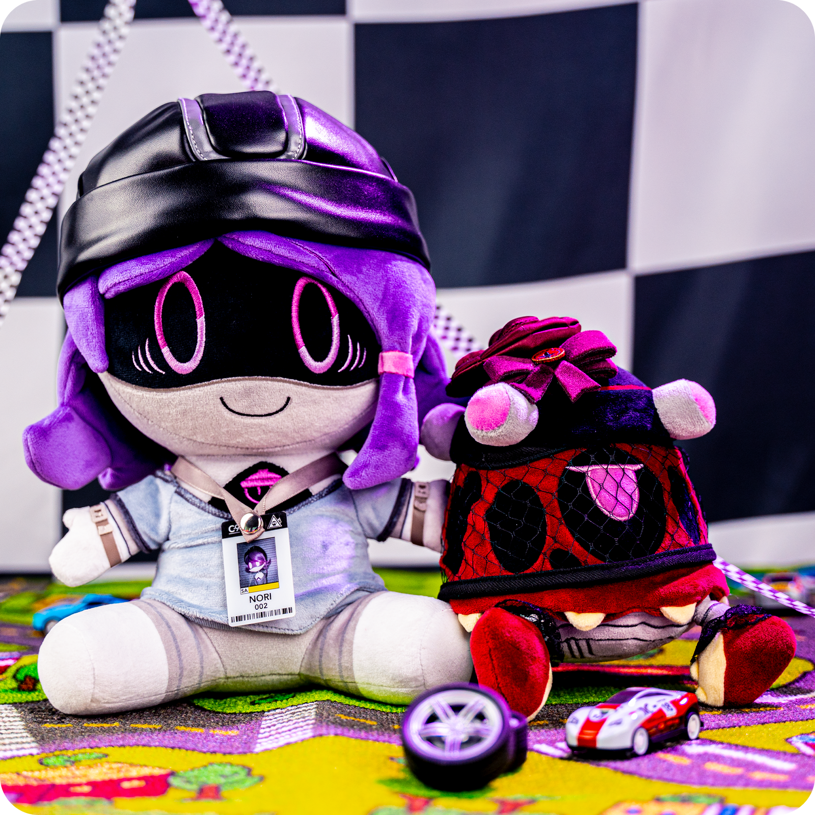 Nori and Heart Plushes