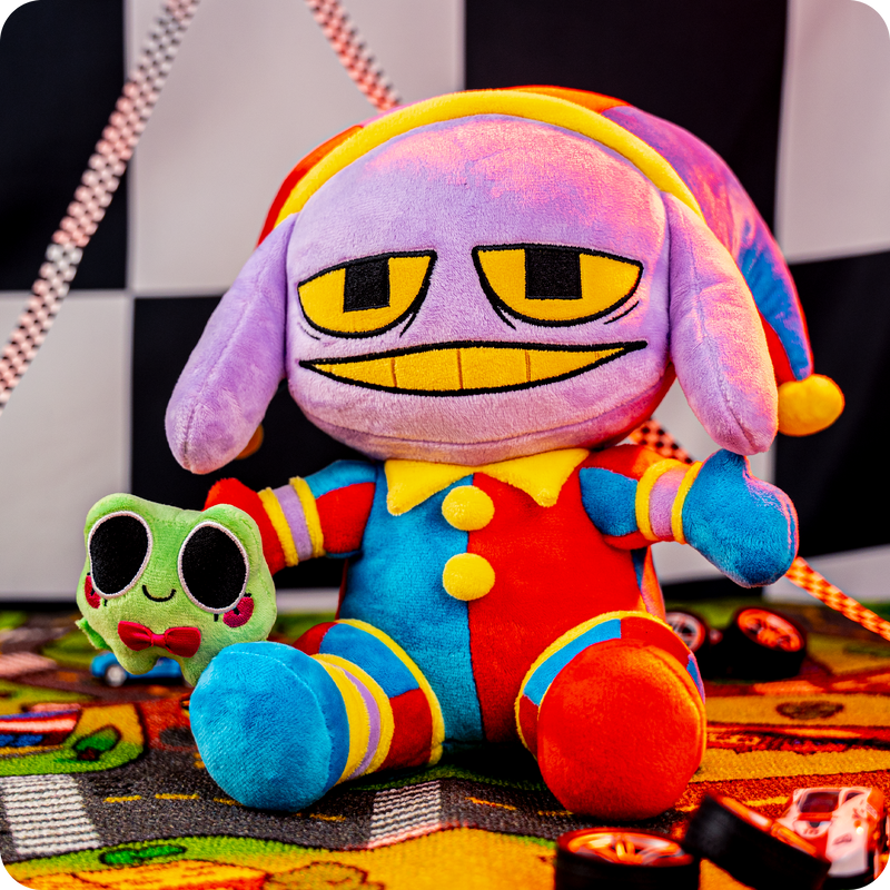 Pomni-Suit Jax Plush – Glitch Productions Store
