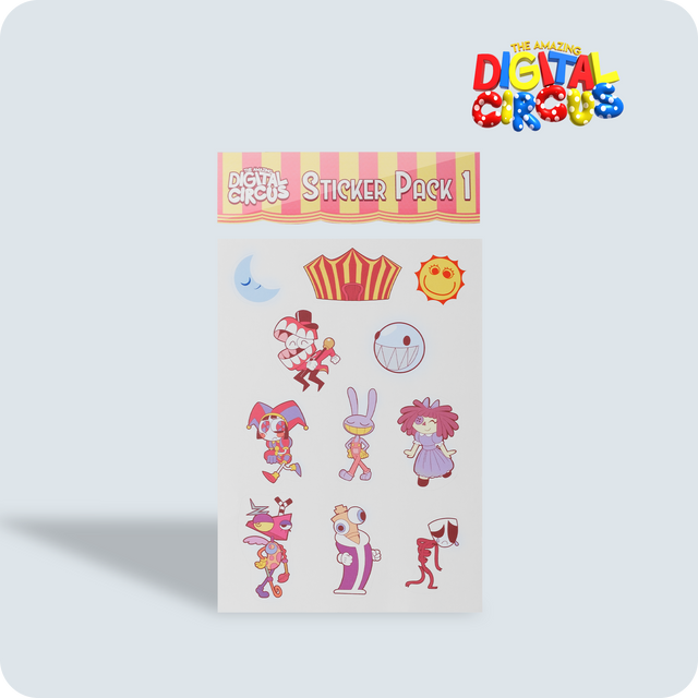 Digital Circus Sticker Pack 1