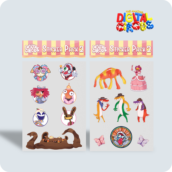 Digital Circus Sticker Pack 2