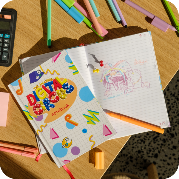 Caderno de O Incrível Circo Digital