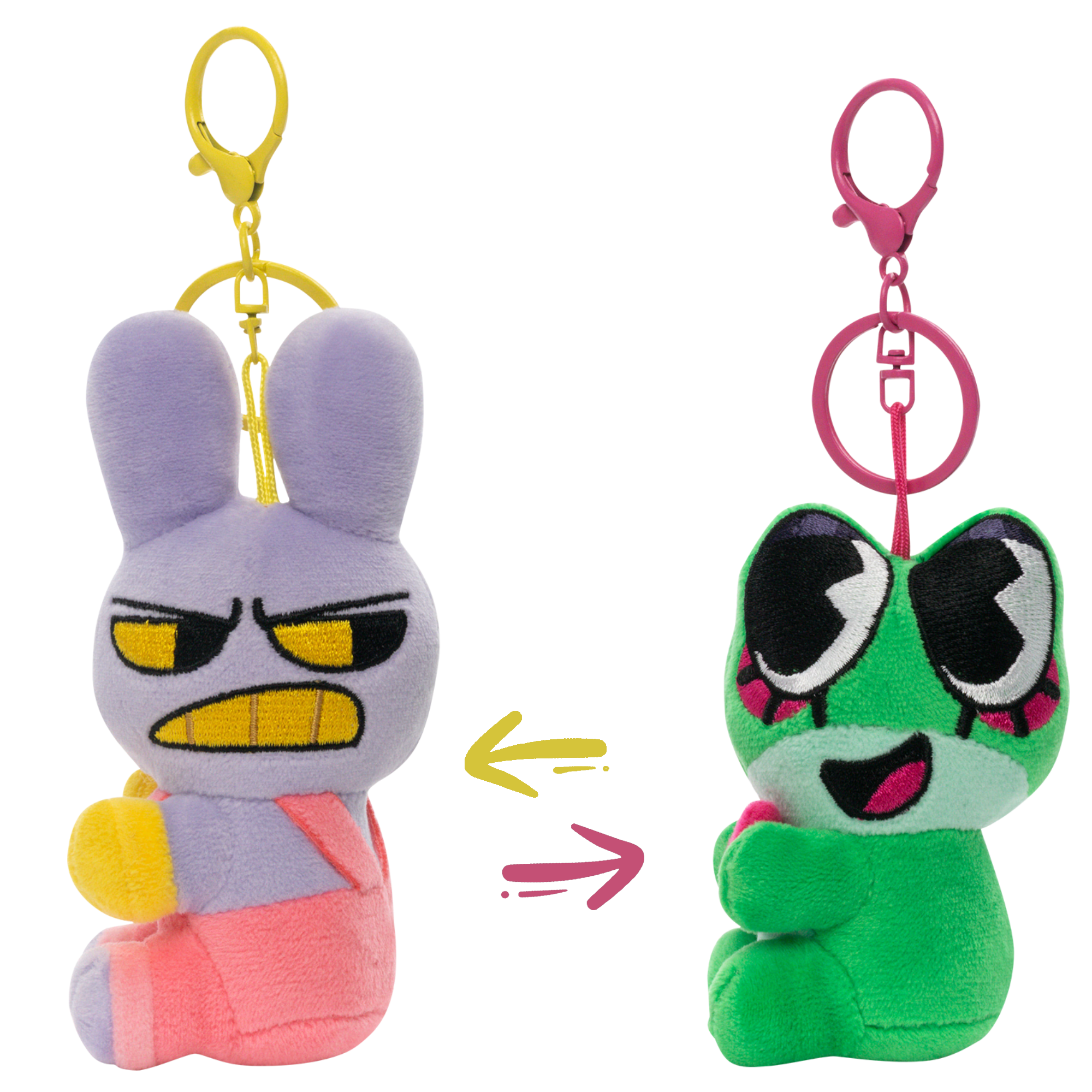 Jax & Ribbit Magnetic Plush Keychains – Glitch Productions Store