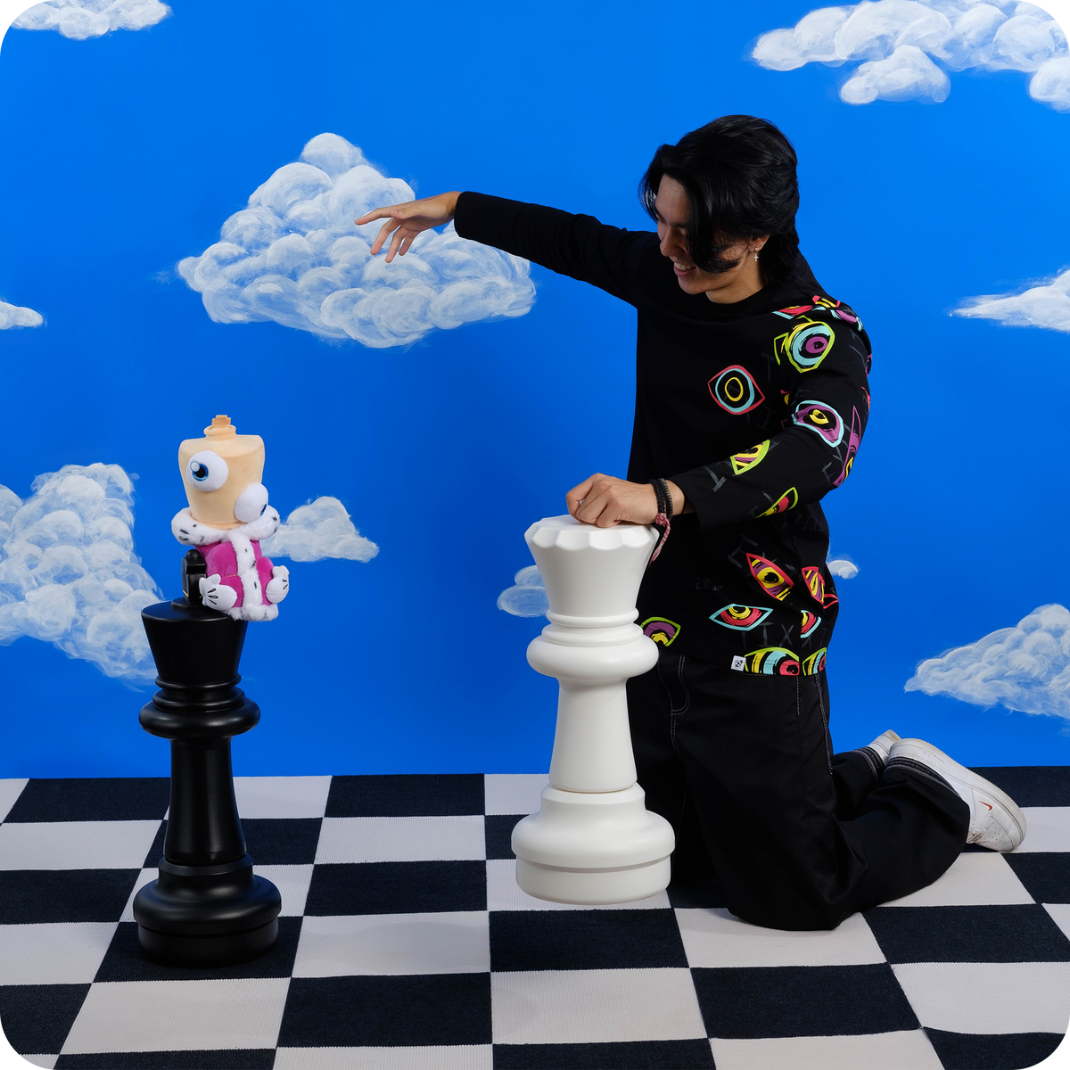 Camiseta de manga larga "Abstracción"