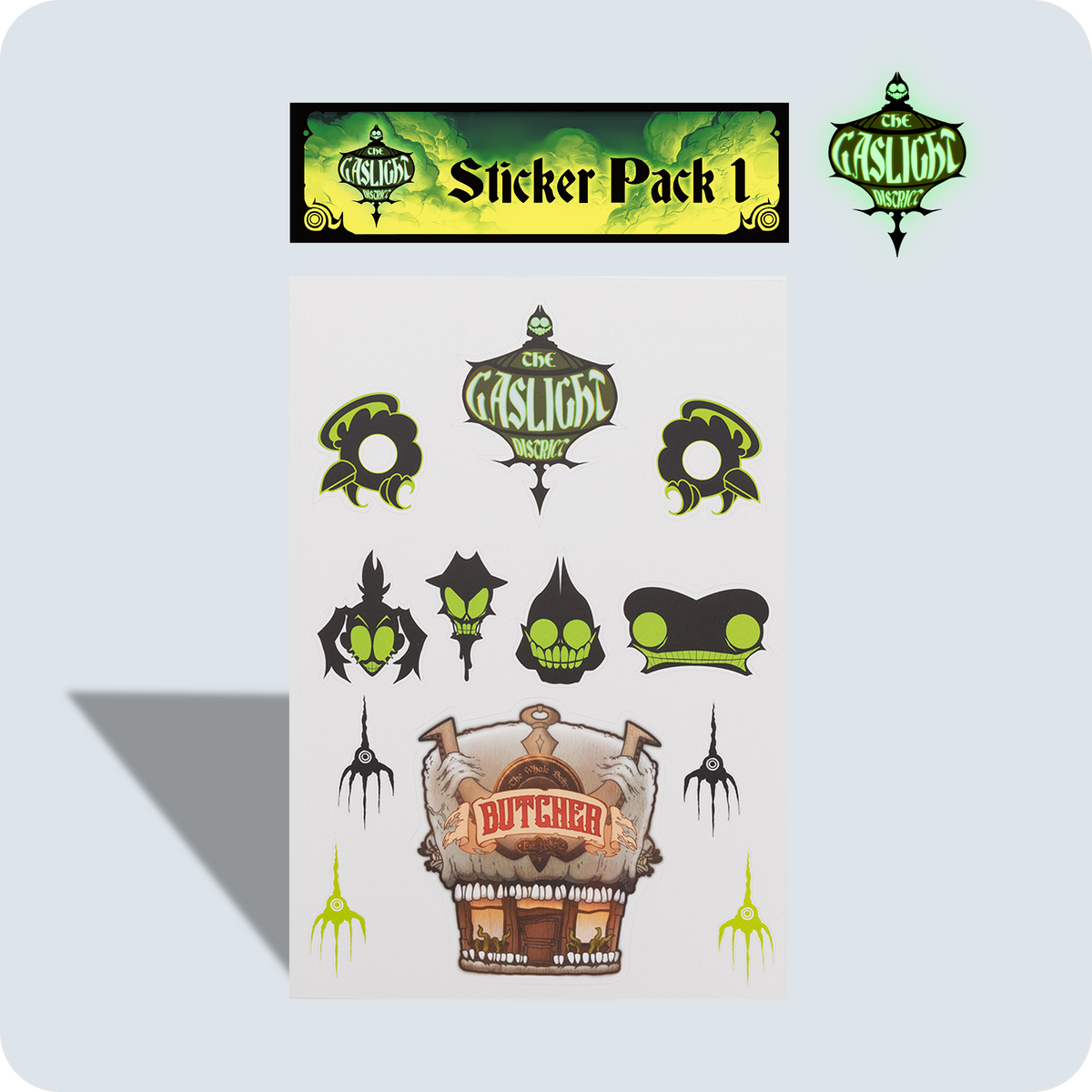 Dist Sticker Gaslight District Sticker Set – Glitch Productions Store