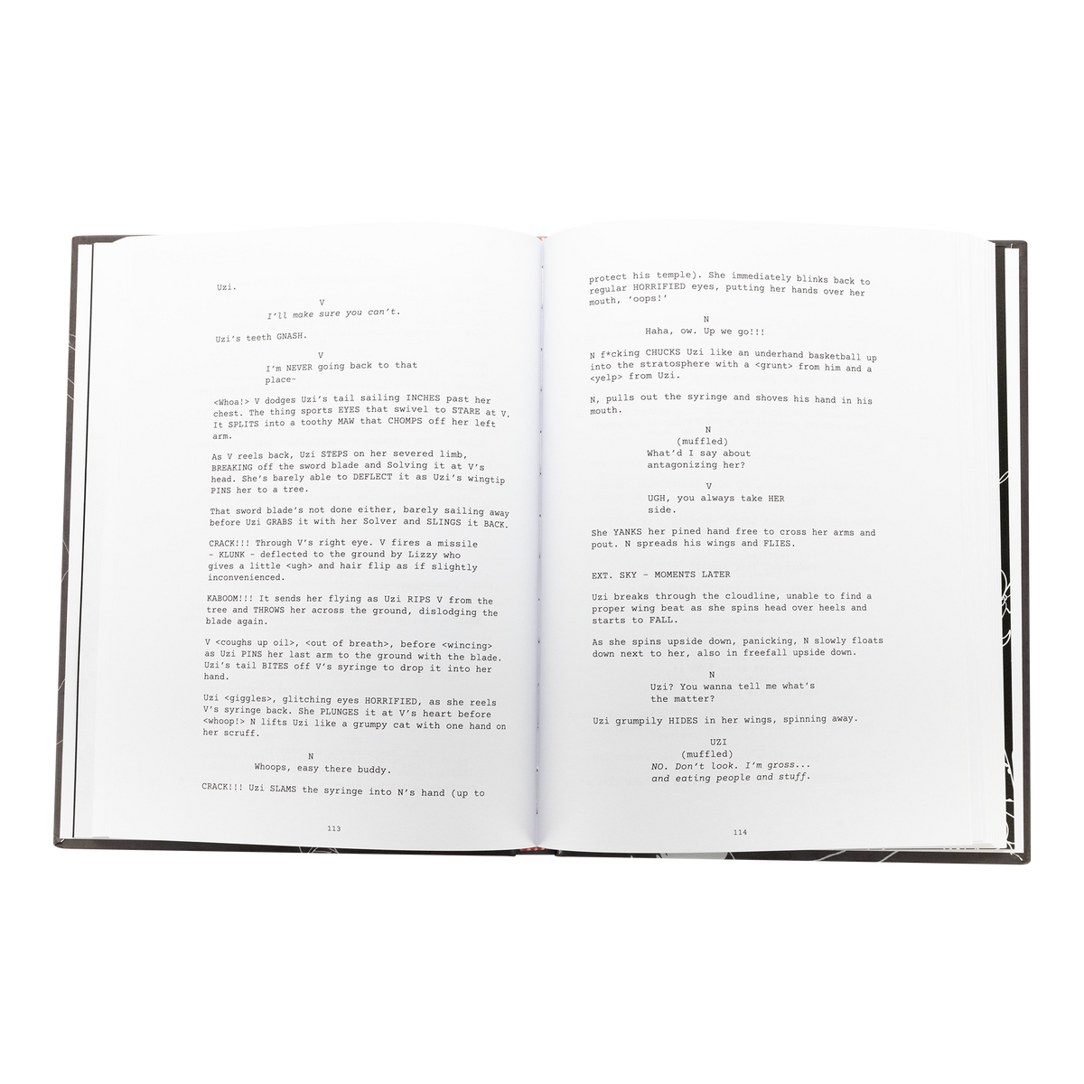 Murder Drones Script Book