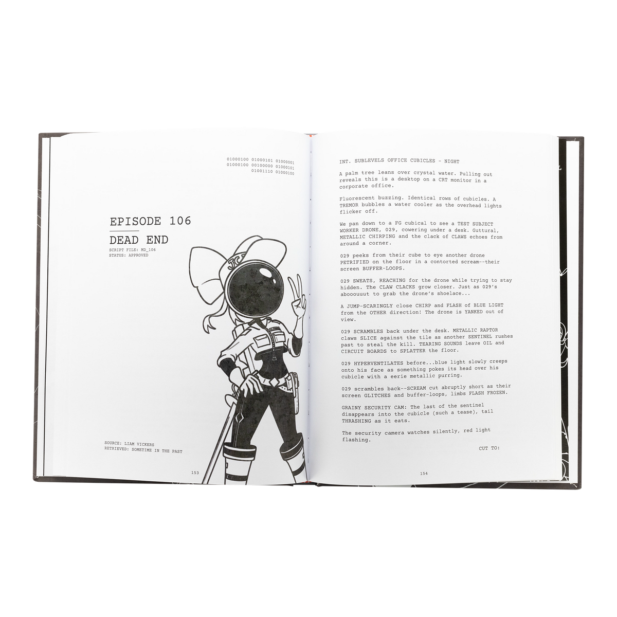 Murder Drones Script Book