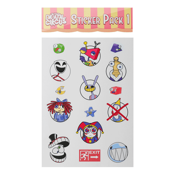 Digital Circus Sticker Pack 1