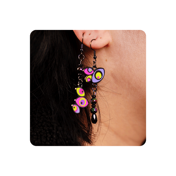 Digital Circus Earring Set