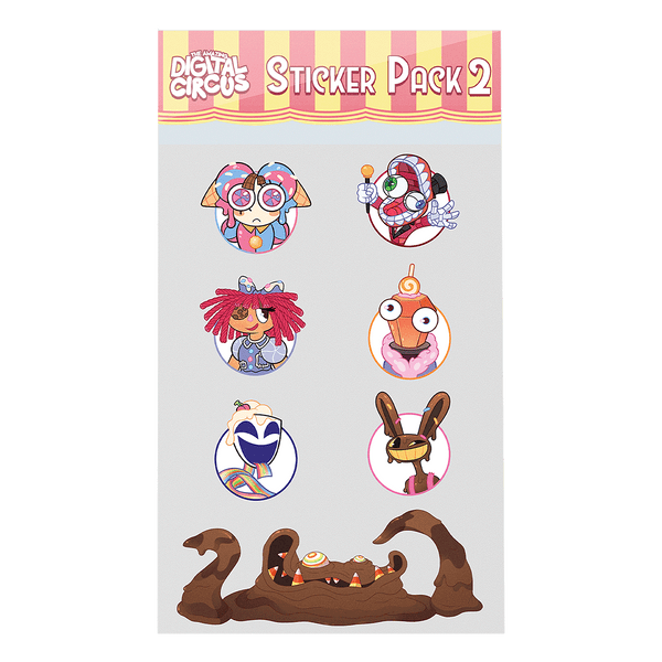 Digital Circus Sticker Pack 2