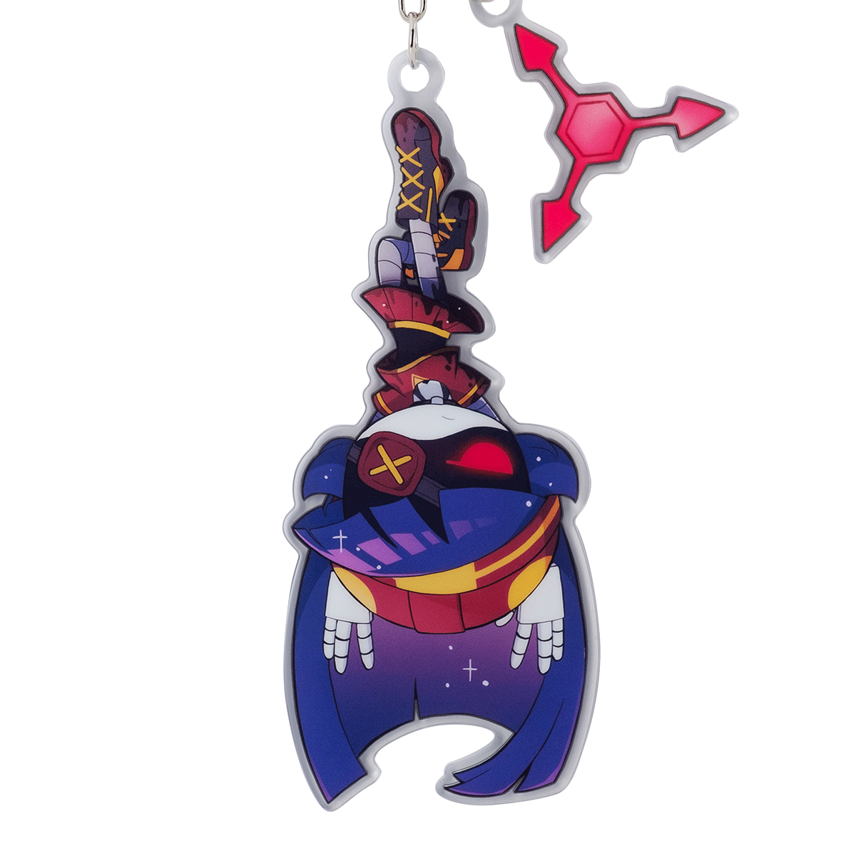 Chaveiro de ponta-cabeça da Doll