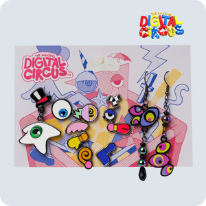 Conjunto de brincos de O Incrível Circo Digital
