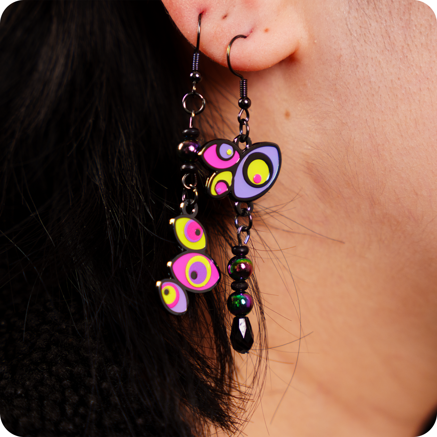 Digital Circus Earring Set
