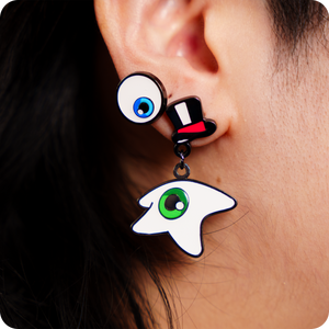 Conjunto de brincos de O Incrível Circo Digital