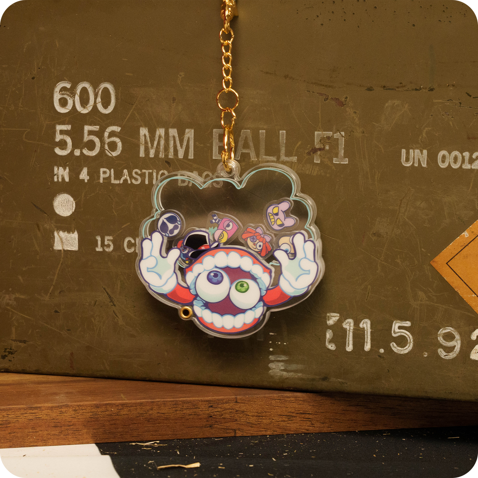 Llavero de burbuja de pensamientos de Caine