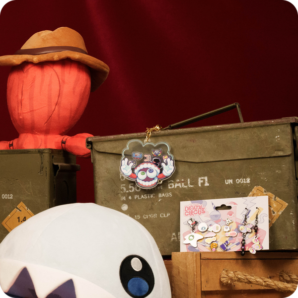 Llavero de burbuja de pensamientos de Caine