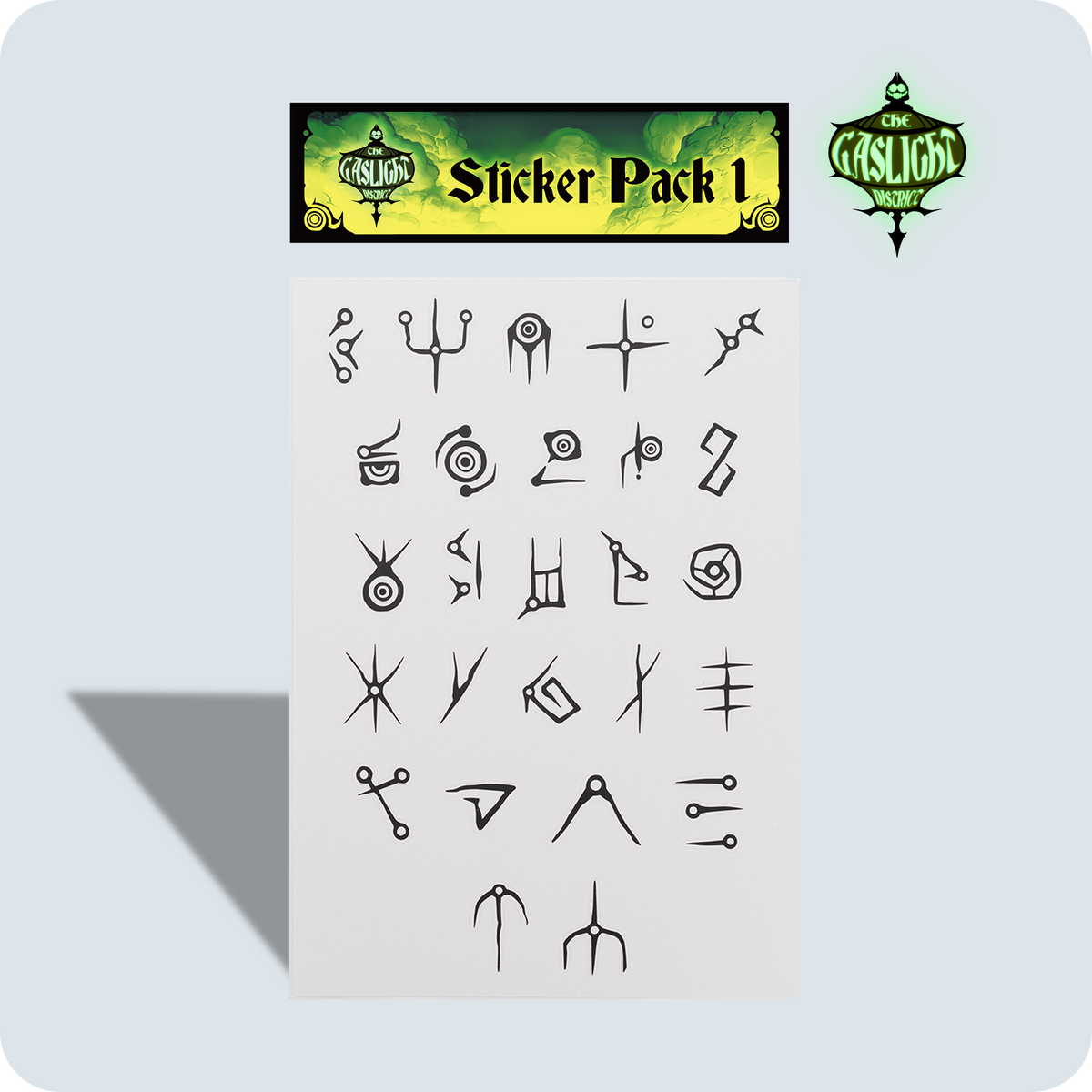 Conjunto de adesivos de O Distrito dos Lampejos