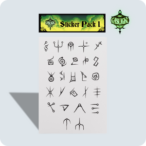 Conjunto de adesivos de O Distrito dos Lampejos