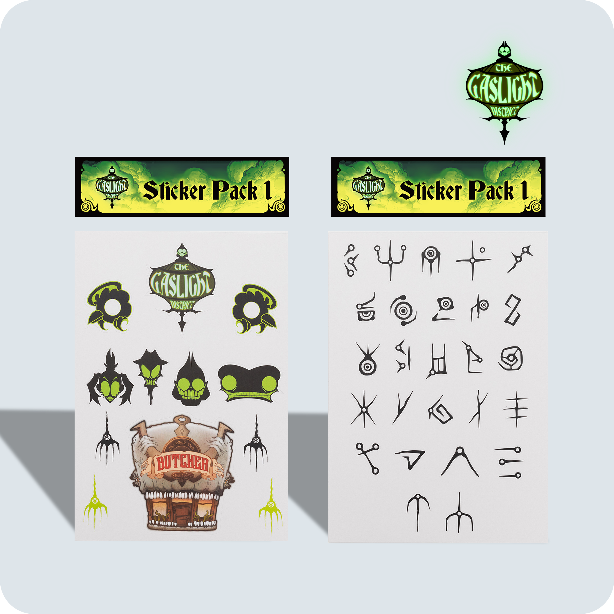 Dist Sticker Gaslight District Sticker Set – Glitch Productions Store
