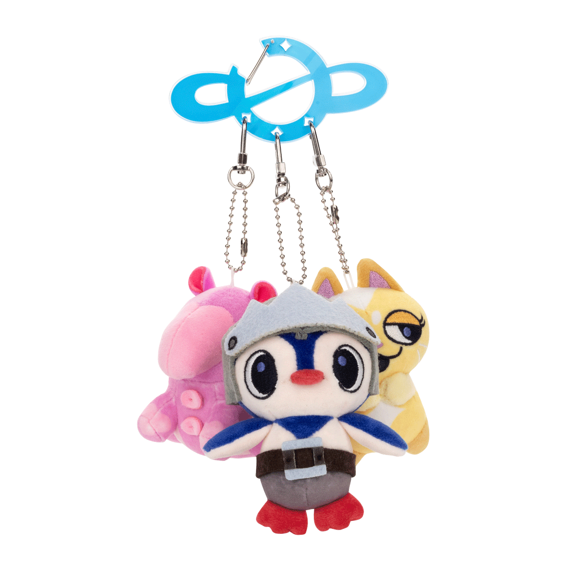 Space Trio Plush Keychains