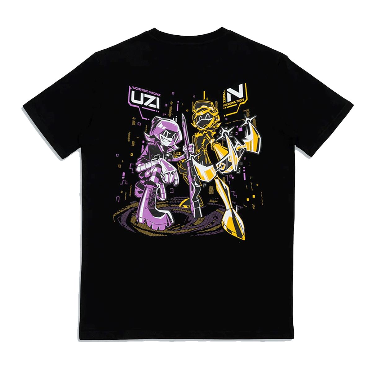 Camiseta oficial del icónico dúo Uzi-N